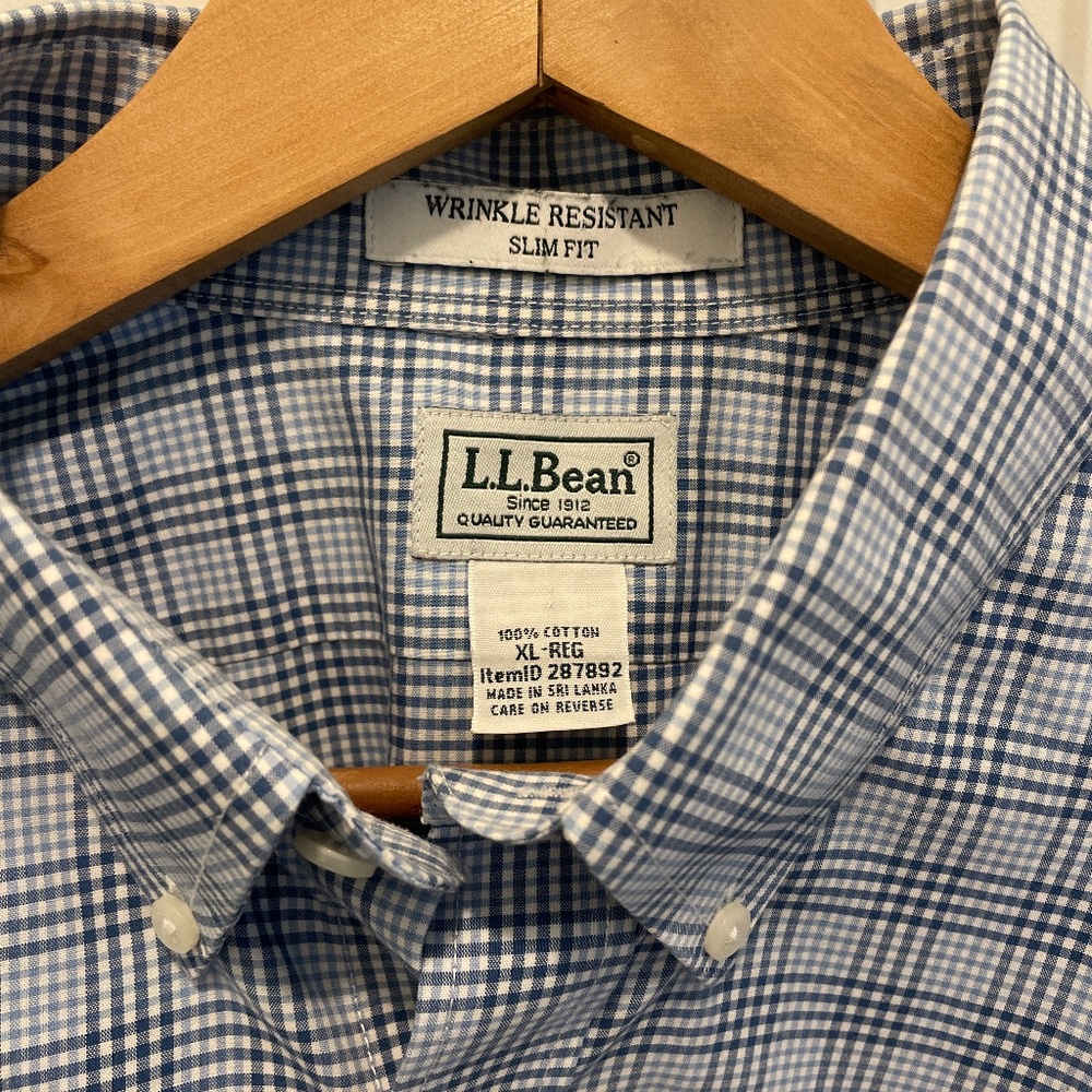 Men’s LLBean long sleeve dress shirt
